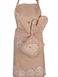 Kochschürze in Beige - (L)85 x (B)70 cm