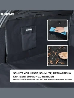 Kofferraumschutz für Hund inkl. Seiten- & Ladekantenschutz dunkelgrau
