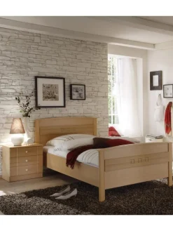 Komfortbett Curanum Eiche Sonoma Dekor 100x200 cm in Natur