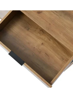 Kommode in Dunkleiche mit 6 Schubladen, 120x40x76 cm