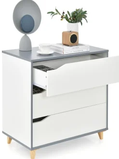 Kommode mit Schubladen in Weiß