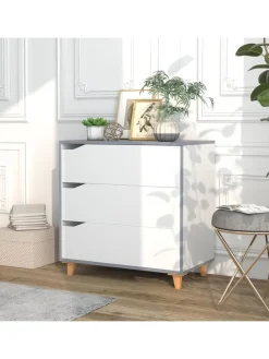 Kommode mit Schubladen in Weiß