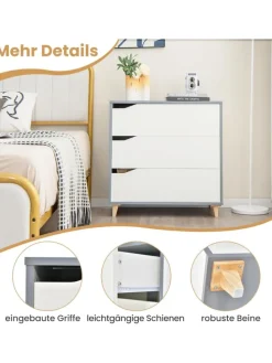 Kommode mit Schubladen in Weiß