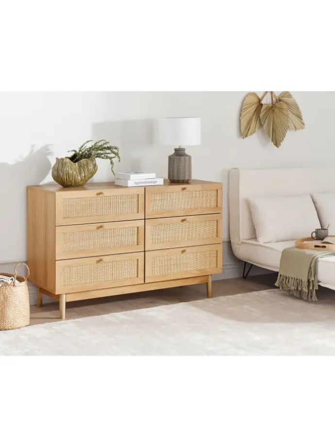 Kommode NIVO in Braun - (W) 120 x (H) 76 x (L) 42 cm