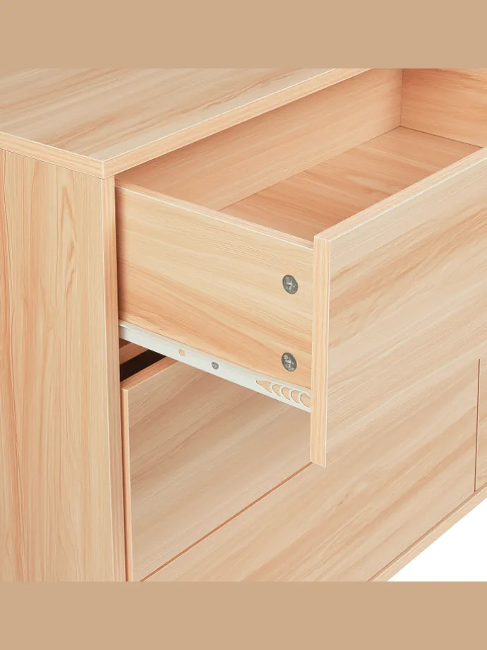 Kommode SHARPE in Braun - (W) 120 x (H) 74 x (L) 40 cm