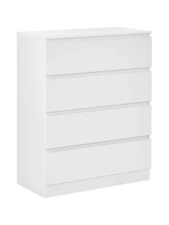 Kommode WINNIPEG in Weiß - (W) 80 x (H) 100 x (L) 40 cm