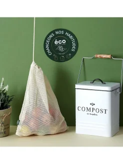 Kompostbehälter in Weiß - 5 l