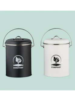 Komposteimer in Weiß - 5,5 Liter