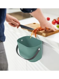 Komposteimer mit Hängevorrichtung 3.2 l ALBULA in Mistelweiß