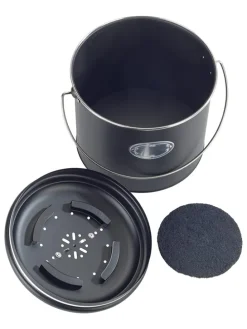 Komposteimer "Nero" in Schwarz - 6 l