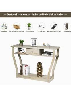 Konsolentisch in Grau