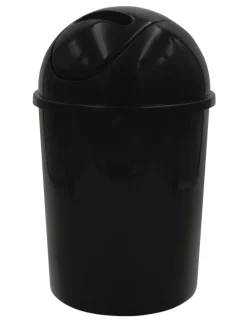 Kosmetikeimer, Abfalleimer mit Schwingdeckel Eco 5 L schwarz