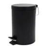 Kosmetikeimer, Abfalleimer Ed 3 Liter schwarz matt