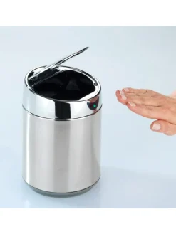 Kosmetikeimer in Chrom - 800 ml