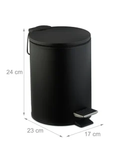 Kosmetikeimer in Schwarz - 3 Liter