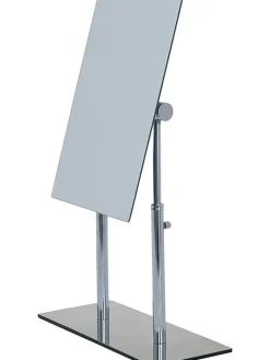 Kosmetikspiegel "Pinerolo" in Chrom - (B)23 x (H)35 x (T)10 cm