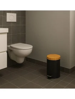 Kosmetik-Treteimer in Schwarz - 3 l