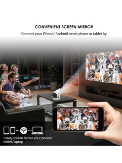 4K-Projektor in Weiß