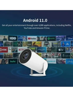 4K-Projektor in Weiß