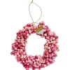Kranz mit Holzperlen Stillenat handgefertigt in rosa