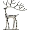 Kranzhalter "Hirsch" in Silber - (B)19 x (H)27 x (T)9 cm