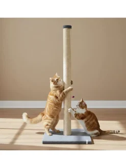 Kratzbaum ''Aero'' in Grau - (B)37,5 x (H)102 x (T)37,5 cm