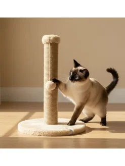 Kratzbaum ''Coris'' in Beige - (H)52 x Ø 30 cm