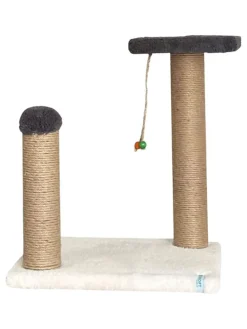 Kratzbaum "Else" in Anthrazit/ Weiß - (B)33 x (H)44 x (T)28 cm