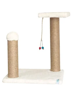 Kratzbaum "Else" in Creme - (B)35 x (H)44 x (T)28 cm