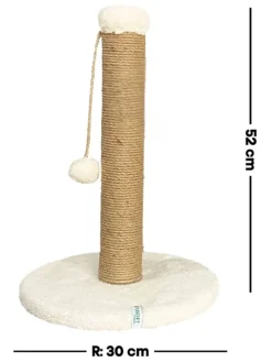 Kratzbaum in Beige - (H)52 x Ø 30 cm