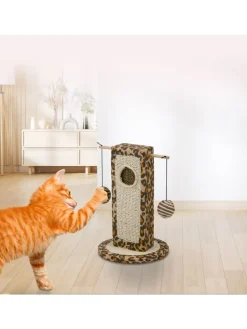 Kratzbaum in Beige/ Hellbraun - (B)21 x (H)30 x (T)20 cm