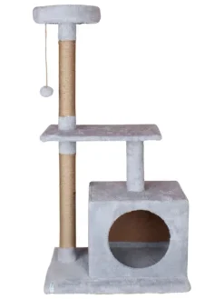 Kratzbaum "Liora" in Grau - (B)50 x (H)106 x (T)35 cm