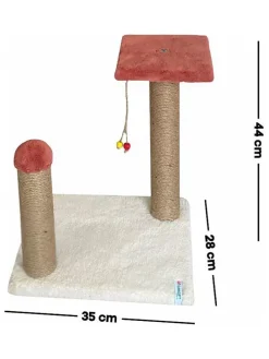 Kratzbaum ''Liza'' in Rosa - (B)35 x (H)44 x (T)28 cm