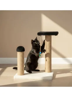 Kratzbaum ''Liza'' in Schwarz - (B)35 x (H)44 x (T)28 cm