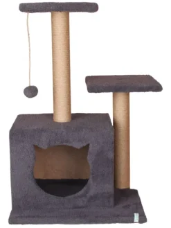 Kratzbaum "Lotti" in Anthrazit - (B)45 x (H)73 x (T)35 cm