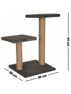 Kratzbaum ''Luizi'' in Grau - (B)35 x (H)44 x (T)28 cm