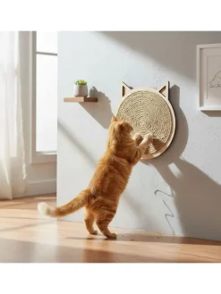 Kratzbrett in Hellbraun - Ø 29 cm