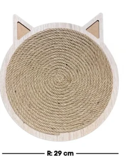 Kratzbrett in Hellbraun - Ø 29 cm