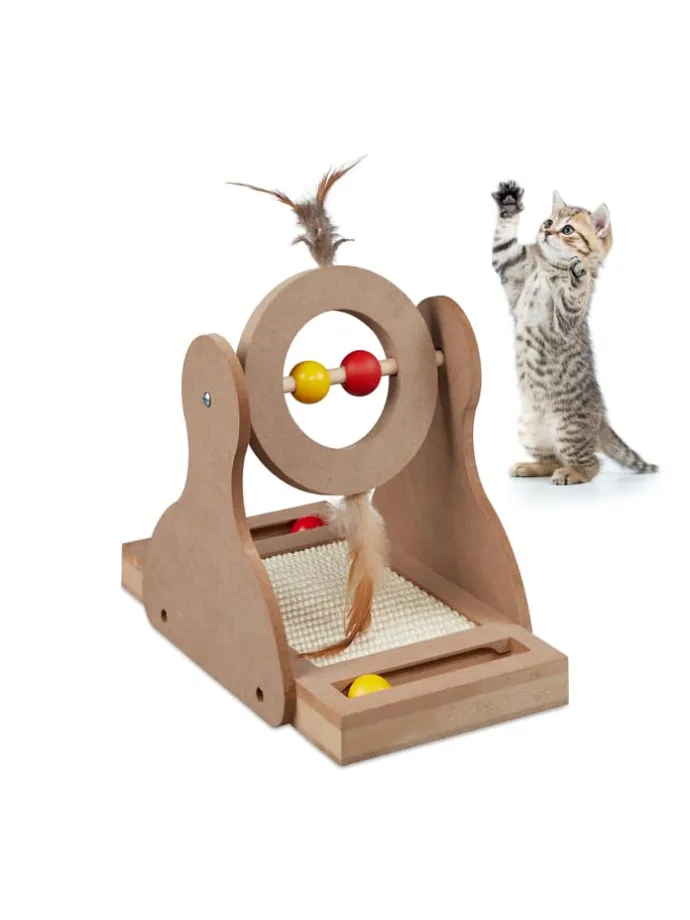 Kratzspielzeug in Natur - (B)17 x (H)30 x (T)30 cm