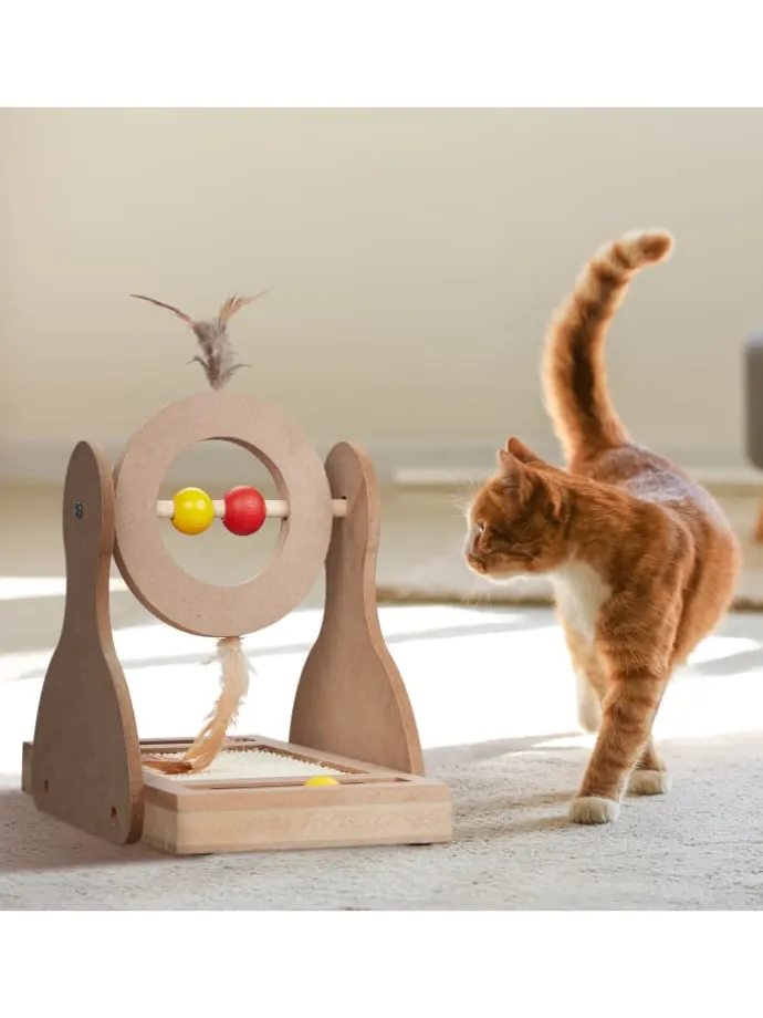 Kratzspielzeug in Natur - (B)17 x (H)30 x (T)30 cm