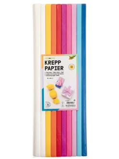 Krepppapier-Rollen in Bunt - 10 Stück