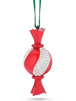 Kristallanhänger in Rot/ Grün/ Transparent