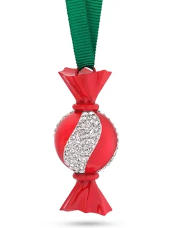 Kristallanhänger in Rot/ Grün/ Transparent