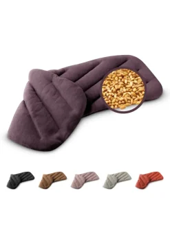 Körnerkissen 100 % Bio-Baumwolle, Wärmekissen "Rechteck" in lila