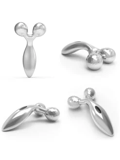 Körpermassagegerät in Silber