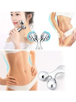 Körpermassagegerät in Silber