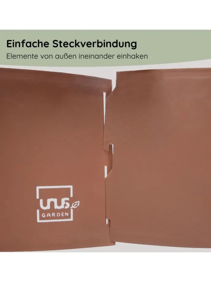 Kräuterschnecke Rostoptik in Braun