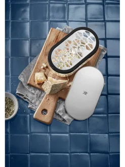 Käsereibe in Schwarz/ Silber - (B)15 x (H)7 x (T)8,5 cm