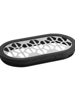 Käsereibe in Schwarz/ Silber - (B)15 x (H)7 x (T)8,5 cm