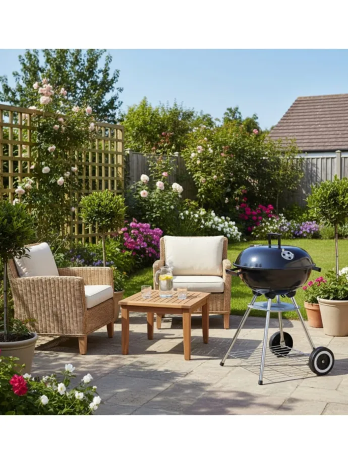 Kugelgrill in Schwarz